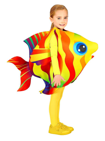 Kostium "Tropical fish" w kolorze czerwono-żółtym