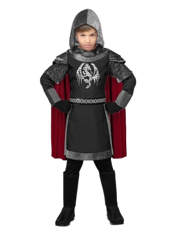 Kostuum "Donkere Ridder" rood/zwart
