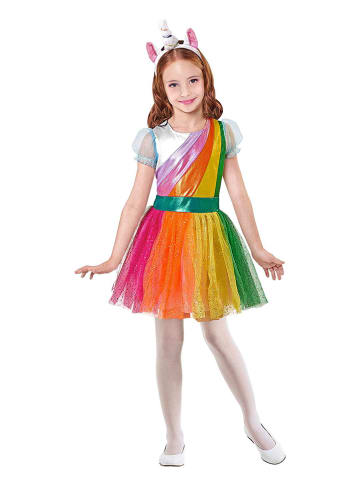 2tlg. Kostüm "Einhorn" in Bunt