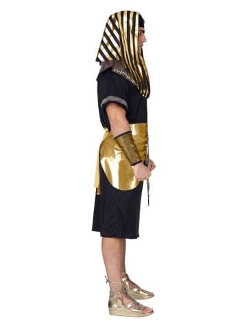 5-delig kostuum "Pharaoh" zwart/goudkleurig