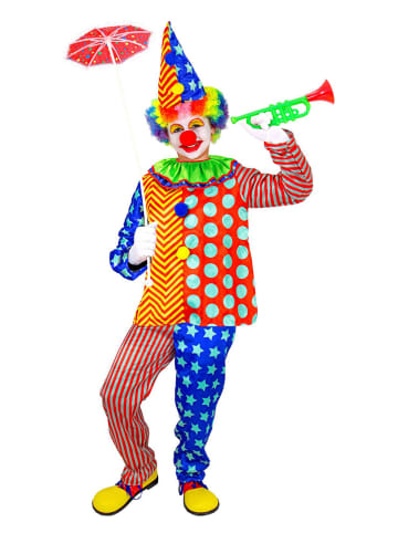 3-delig kostuum "Clown" meerkleurig