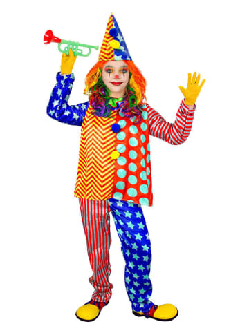3-delig kostuum "Clown" meerkleurig