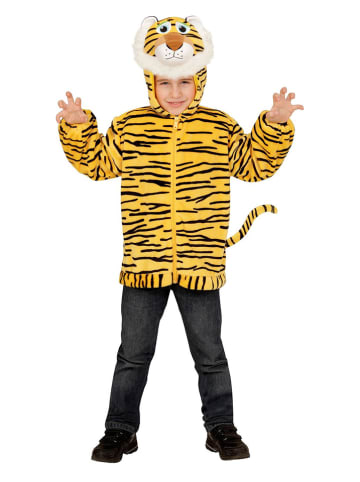 Kostuumtop "Tijger" geel