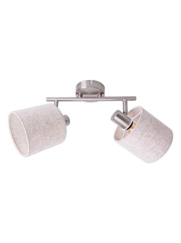 Deckenleuchte "Maron" in Silber/ Beige - (B)46 cm