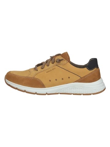 Leder-Sneakers in Hellbraun 