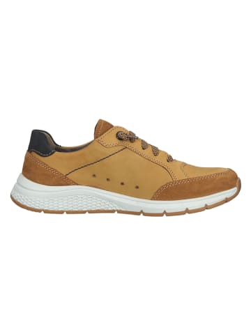 Leder-Sneakers in Hellbraun 