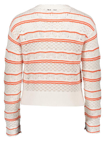 Sweter w kolorze kremowo-czerwonym