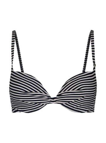 Biustonosz bikini w kolorze granatowo-białym