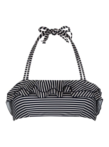 Biustonosz bikini w kolorze granatowo-białym
