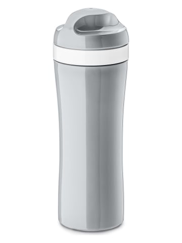 Thermoflasche "Oase" in Grau - 425 ml