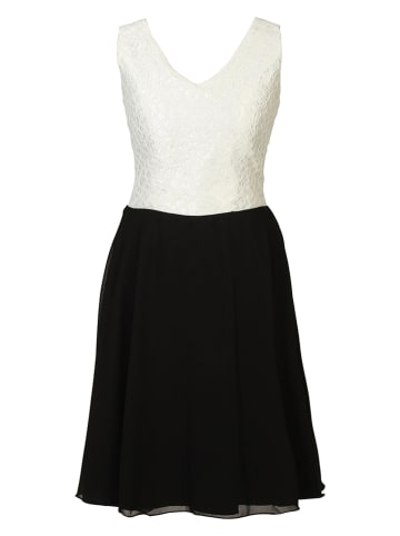 Kleid in Weiß/ Schwarz