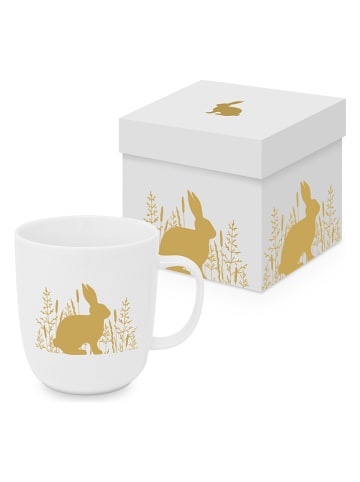 Jumbotasse "Pure Easter" in Weiß/ Gold - 350 ml