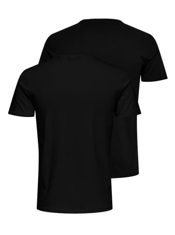 2er-Set: Shirts "Basic" in Schwarz