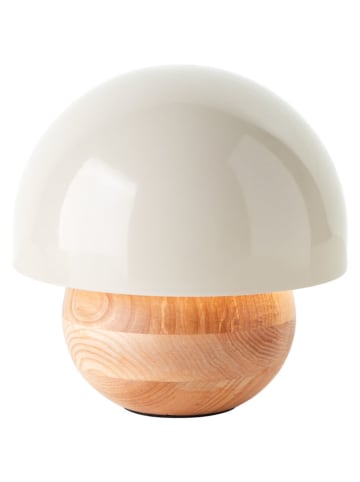 Tafellamp "Nalam" beige/lichtbruin - (H)20 x Ø 20 cm