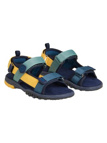 Sandalen in Gelb/ Blau
