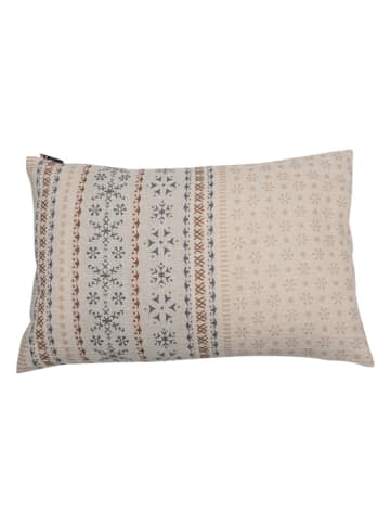 Kissenhülle "Lino - nordische Bordüre" in Beige