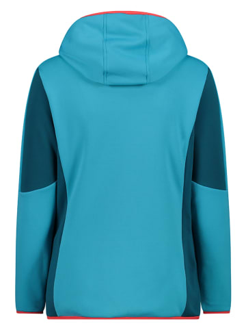Walkjacke in Blau/ Grau