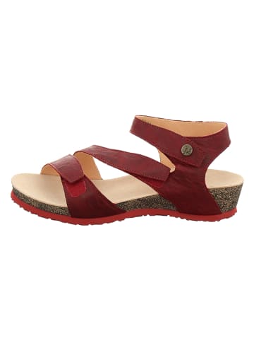 Leder-Sandalen "Dumia" in Bordeaux