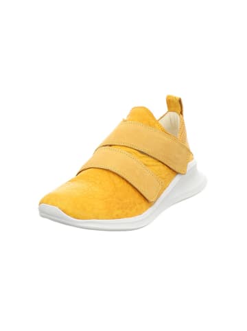 Leder-Slipper "Waiv" in Gelb