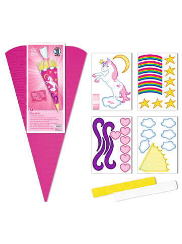 Schultüten-Bastelset "Einhorn" in Pink
