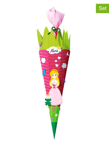 Schultüten-Bastelset "Prinzessin 1" in Pink