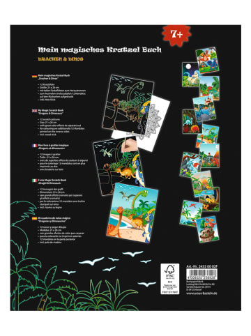 Kratzel-Buch "Drachen & Dinos" in Bunt