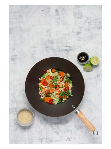 Wok "Typhoon" in Schwarz - Ø 31 cm