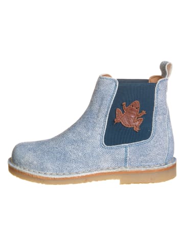 Leren chelseaboots "Nasville" lichtblauw