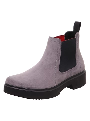 Leder-Chelsea-Boots "Angel" in Grau