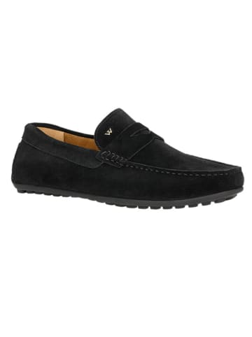 Leren mocassins zwart