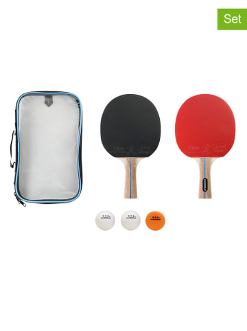 6tlg. Tischtennis-Set "Game" in Bunt