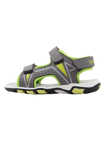 Sandalen grijs/limoengroen