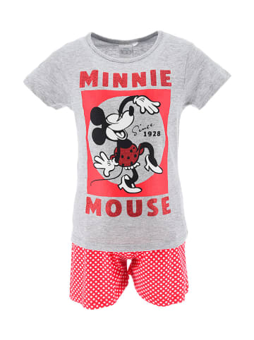 Pyjama "Minnie" in Rot/ Grau