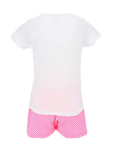 Pyjama "Minnie" in Weiß/ Pink