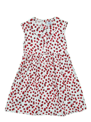 Jurk wit/rood
