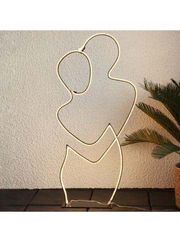 LED-Silhouette "Grafico" in Schwarz - (B)40 x (H)87 cm