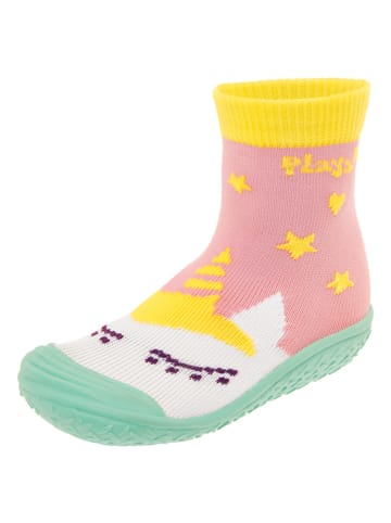 Badeschuhe in Rosa/ Bunt