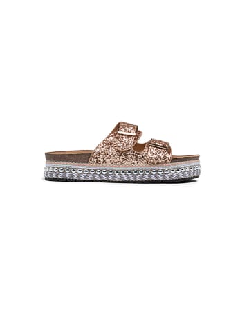 Slippers roségoudkleurig