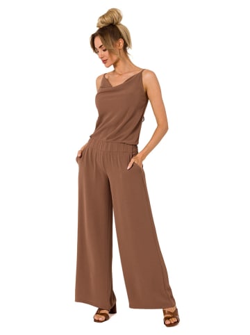 Jumpsuit in Hellbraun