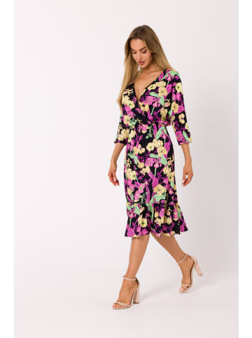 Kleid in Schwarz/ Bunt
