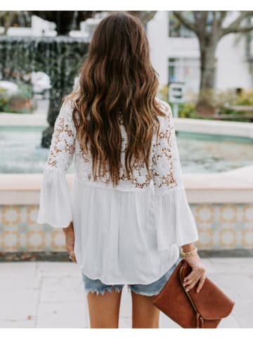 Bluse in Weiß