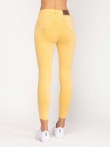 Dżinsy - Skinny fit - w kolorze żółtym