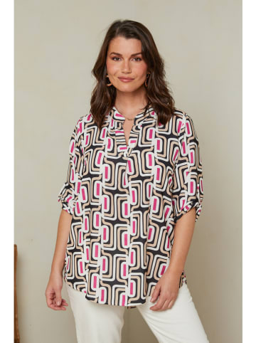 Blouse zwart/wit