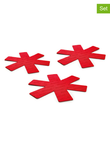 3er-Set: Pfannenschoner in Rot - Ø 35 cm