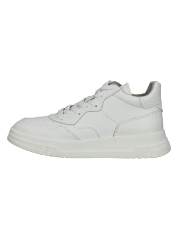 Leder-Sneakers in Weiß