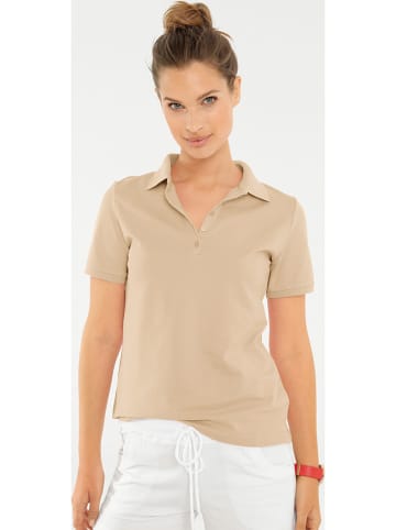 Koszulka polo w kolorze beżowym