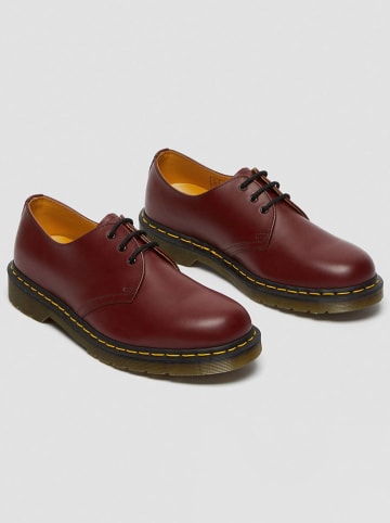 Leder-Schnürschuhe in Braun