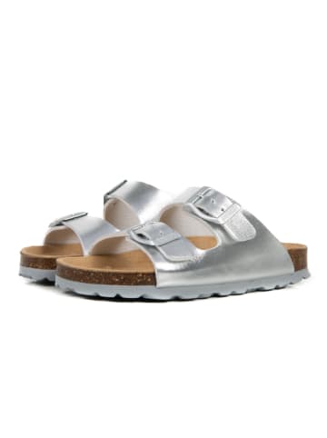 Slippers zilverkleurig