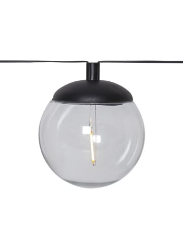 LED-Solar-Lichterkette "Globe" in Schwarz - (L)210 cm