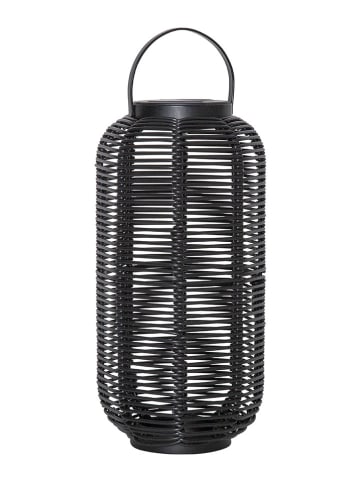 LED-Solar-Laterne "Runda" in Schwarz - (H)30 x Ø 15 cm